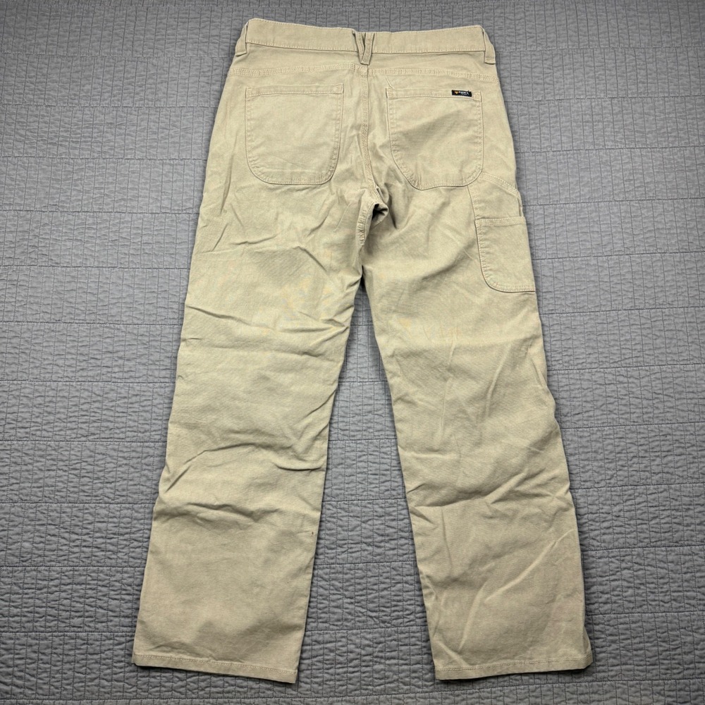 Hawx Work Utility Pants Men 33x32 (33x30) Tan Double Knee Relaxed Straight Leg - Picture 5 of 13